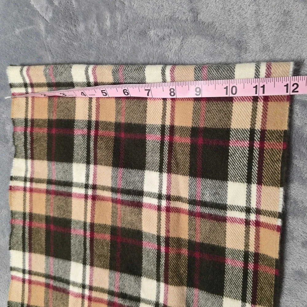 NWT Kohls Womens Plaid Scarf‎ Fringe Super Soft Brown Black Beige Winter Fashion